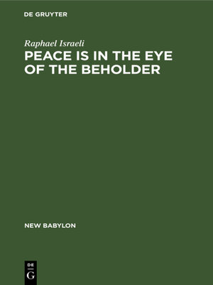cover image of Peace is in the Eye of the Beholder